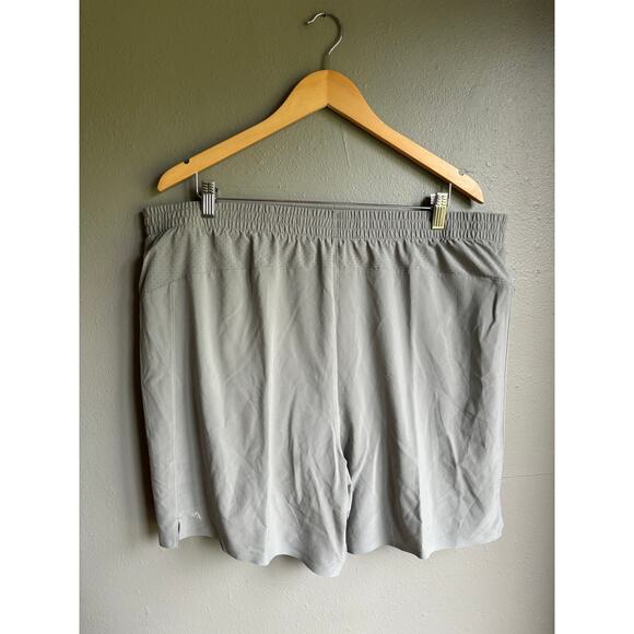 VSRT Mens 7" Run Short Size 2X Silver Shadow‎ Brief Mesh Insert - Picture 2 of 5